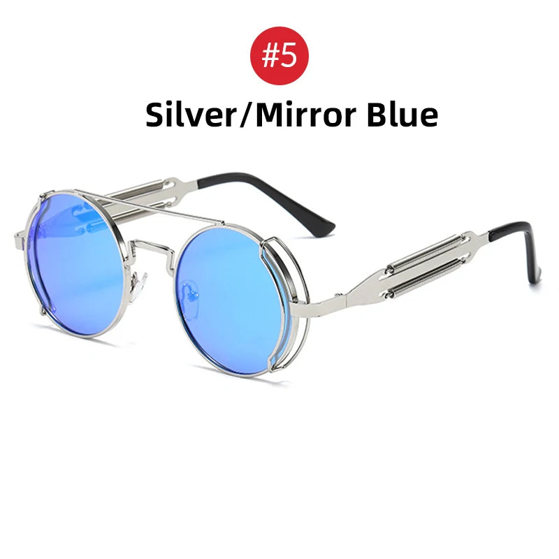 Men's Round Lens Sun Glasses