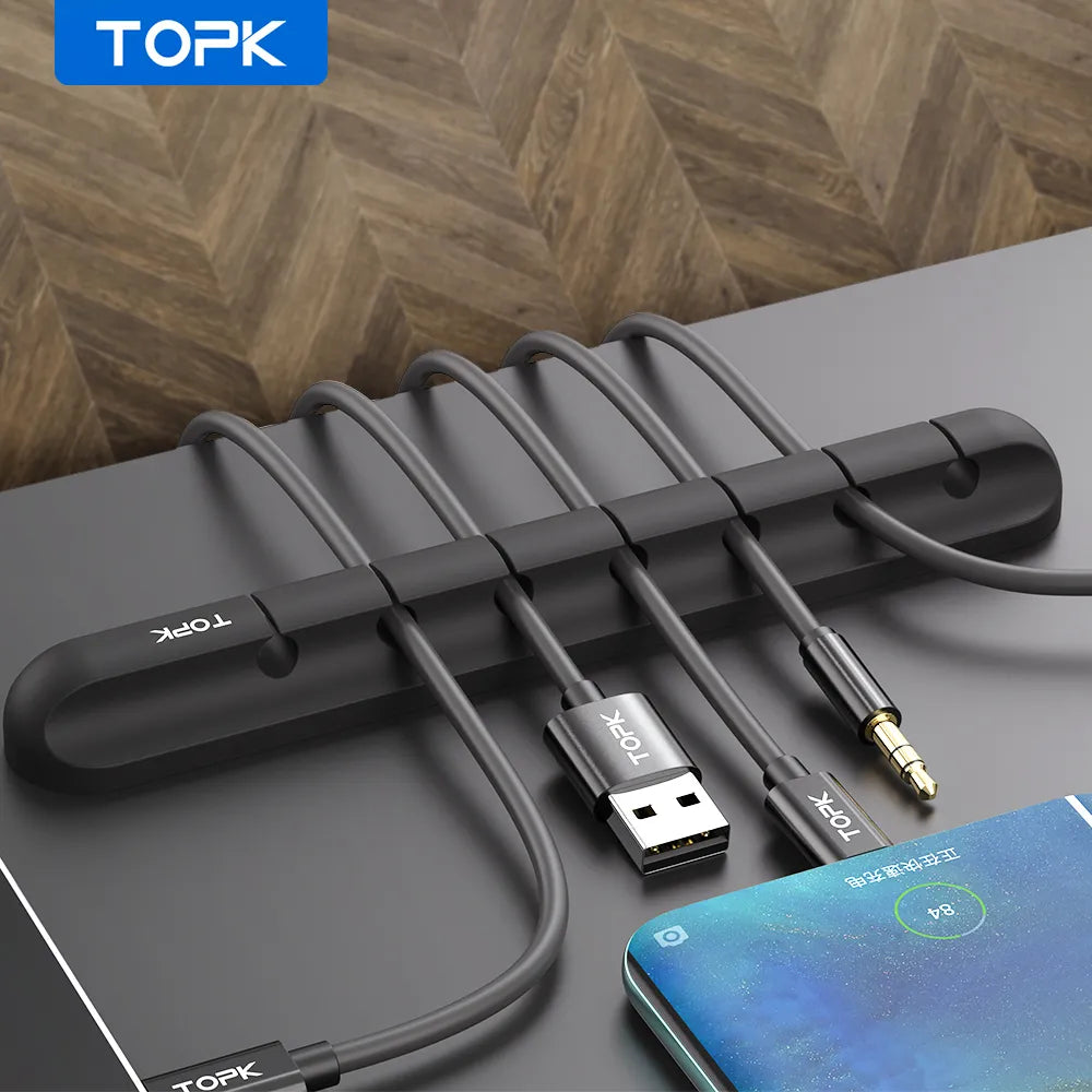 TOPK L16 Silicone USB Cable Organizer