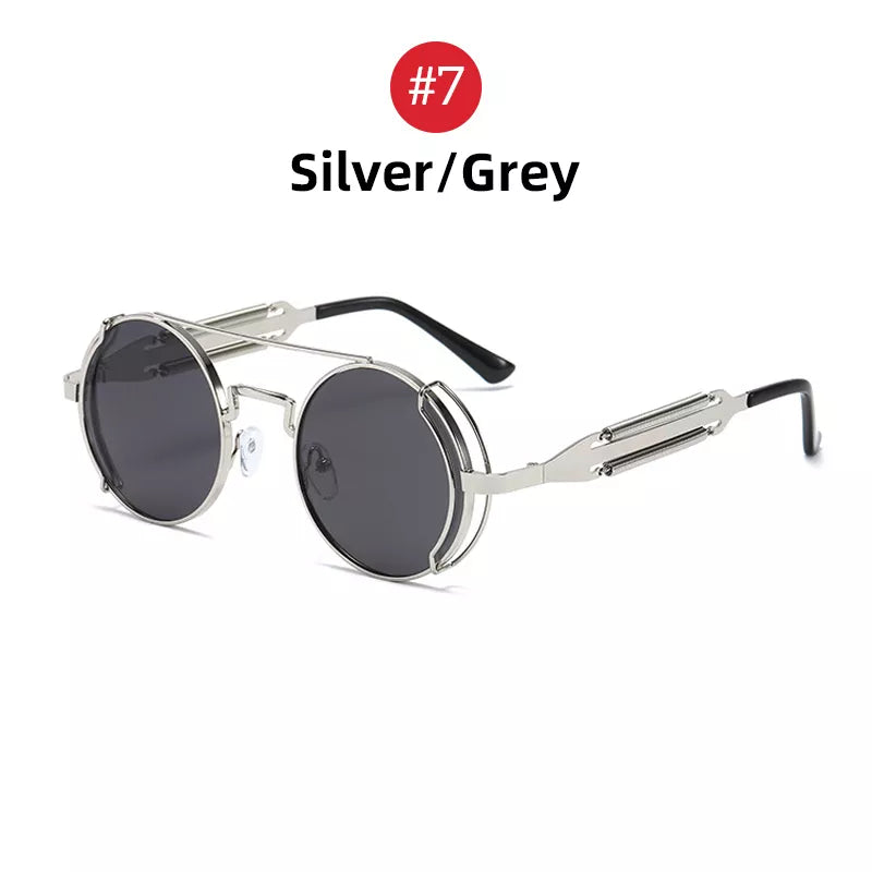 Men's Round Lens Sun Glasses