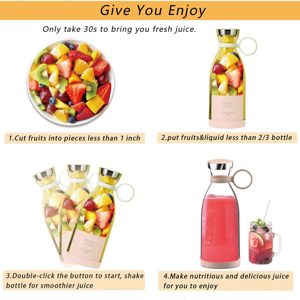 Portable Fruit Blender Mini 380ml