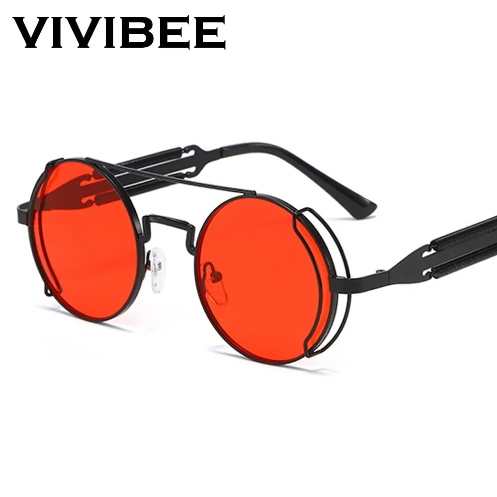 Men's Round Lens Sun Glasses