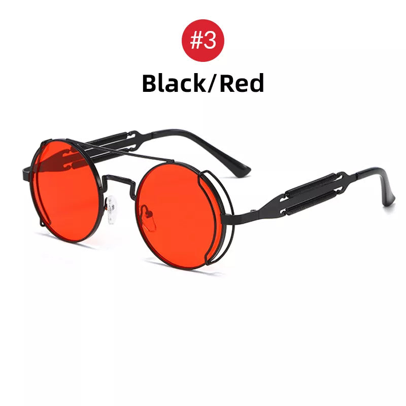 Men's Round Lens Sun Glasses