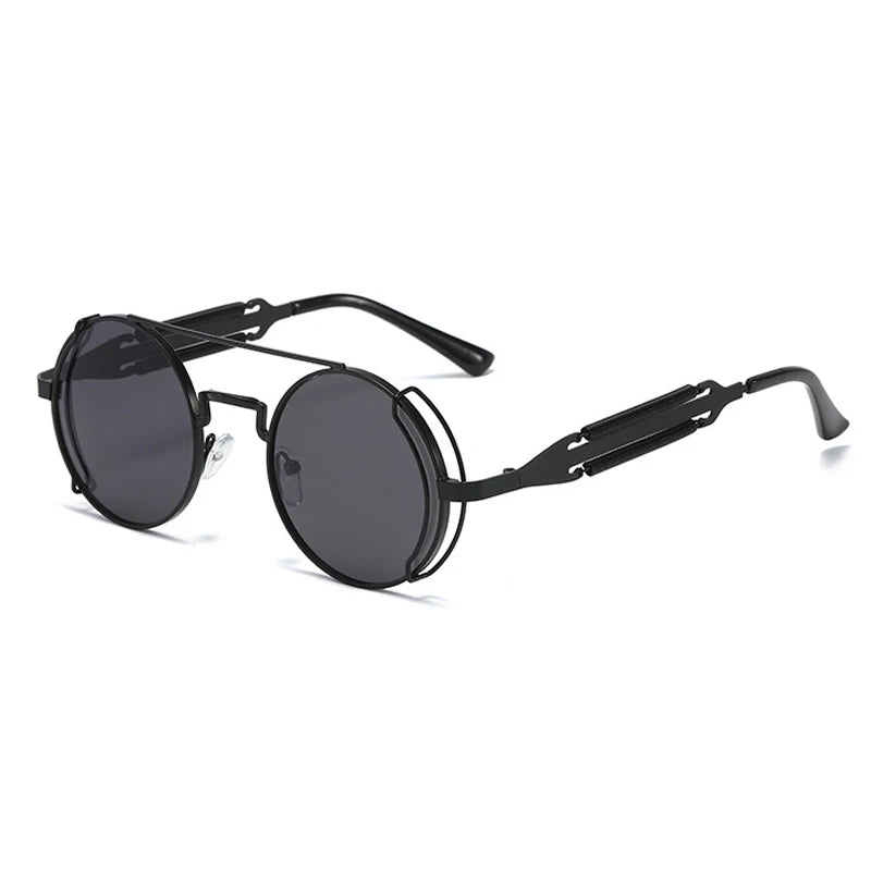 Men's Round Lens Sun Glasses