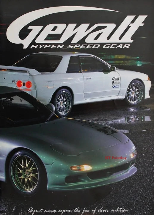 Japanese 80S Retro Cars Magazine Cover Poster's